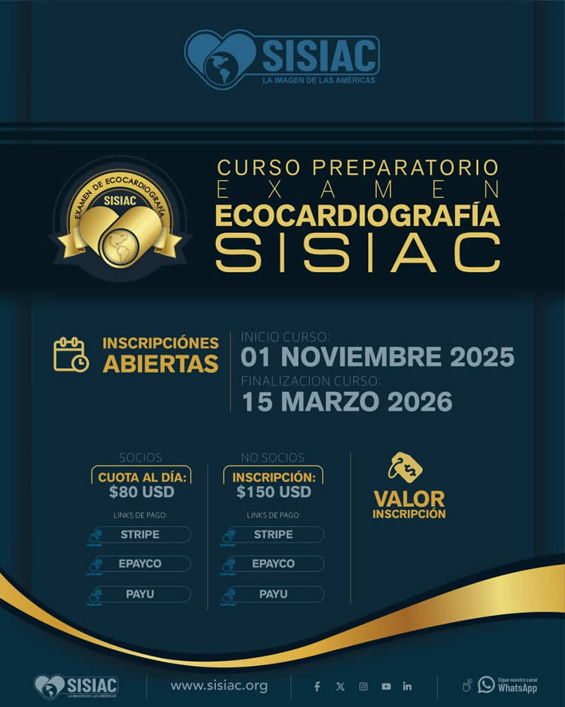 CURSO PREPARATORIO EXAMEN ECOCARDIOGRAFIA SISIAC